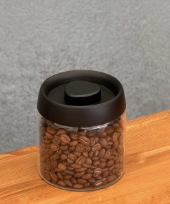 بانک قهوه شیشه ای (سوپاپ دار)