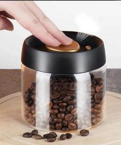 بانگ قهوه شیشه ای (سوپاپ دار)